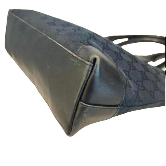 Gucci Vintage GG Web Canvas & Leather Tote Bag (GGXX134) - Picture 6 of 10